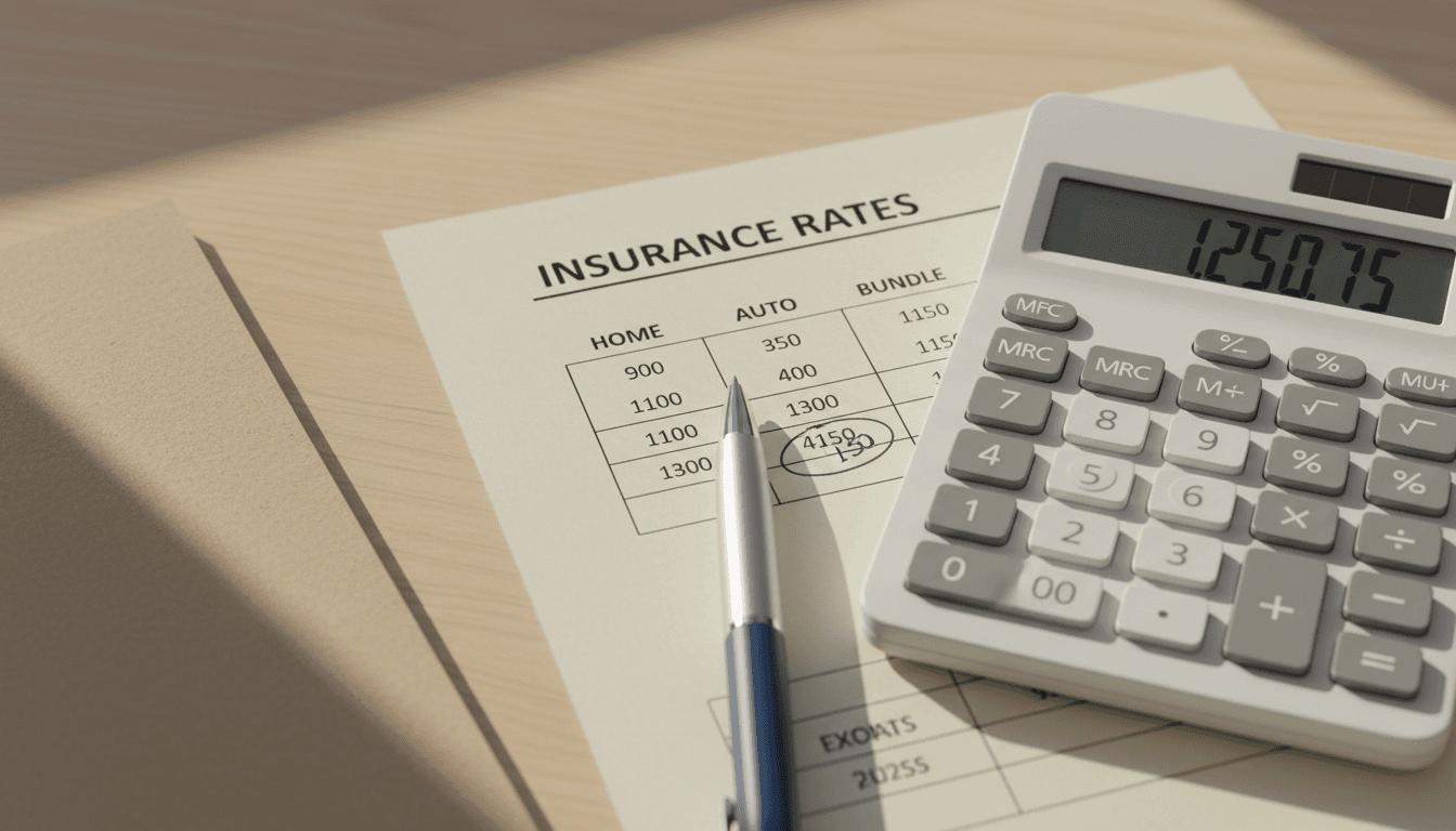Insurance rates and pricing information